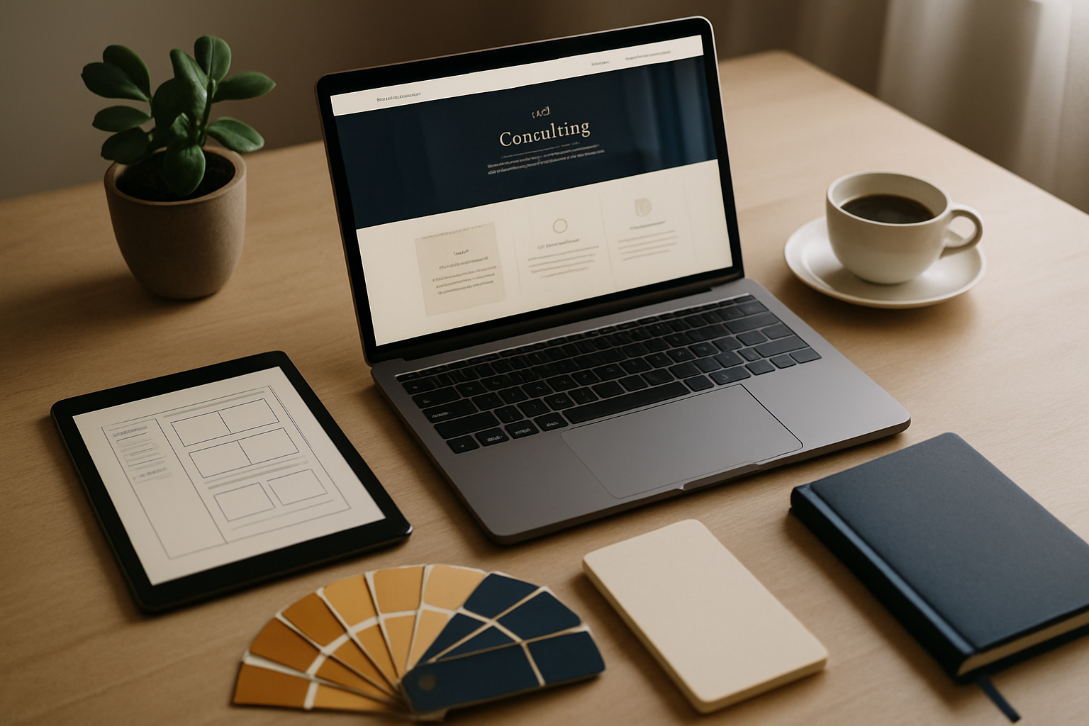 Website design workspace